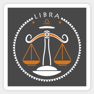 Libra zodiac sign Sticker